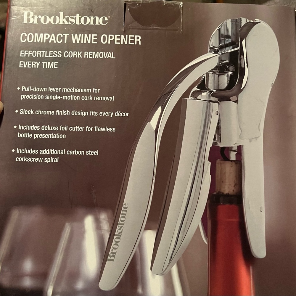 Brookstone compact wine opener